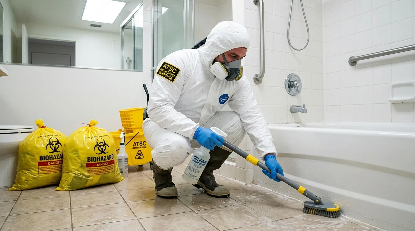 Decontamination equipment deployed for Blood Cleanup in East Norwalk